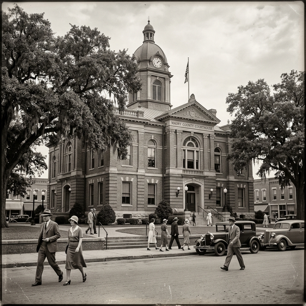 Vintage Historic Fentress County Courthouse